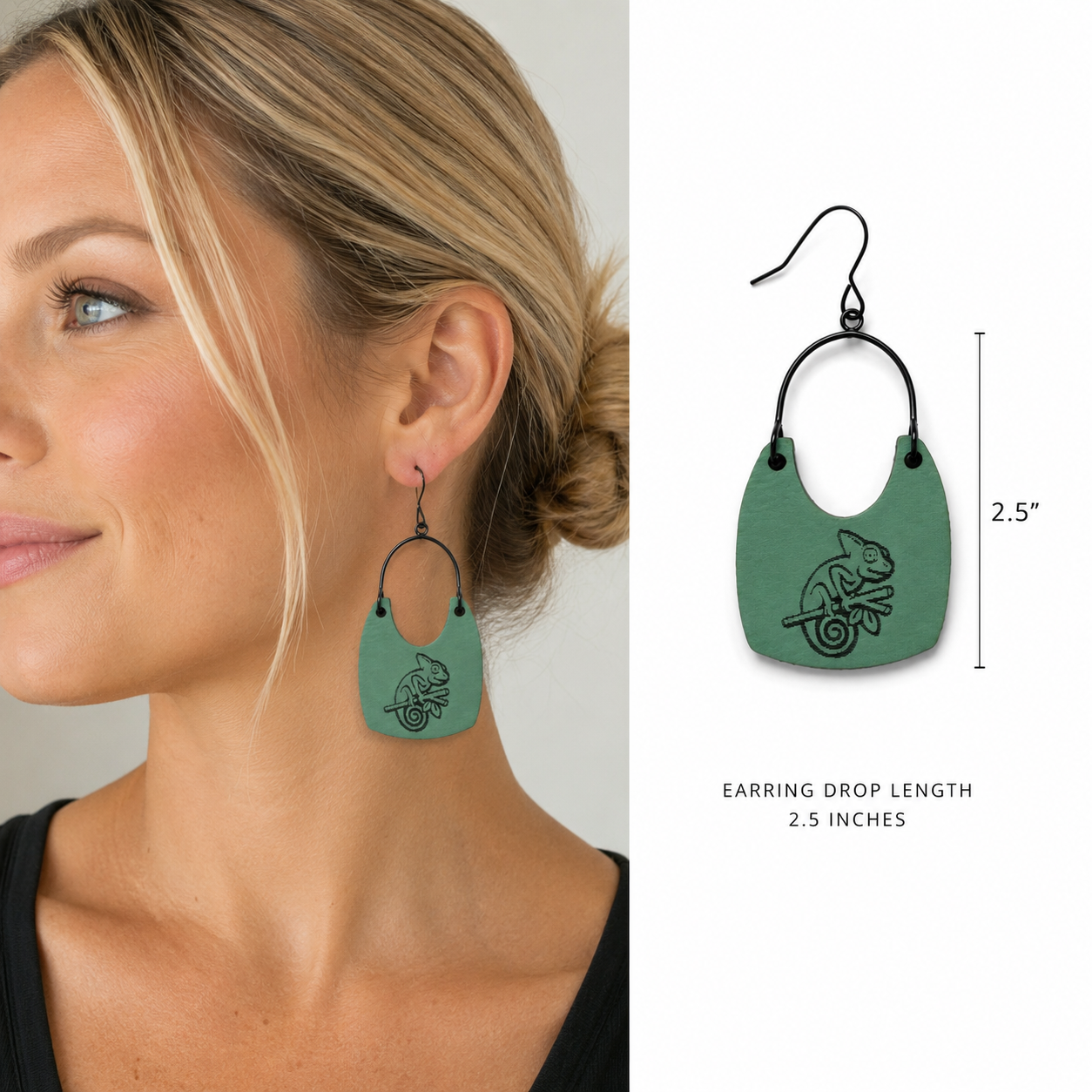 VES Leather Engraved Dangles