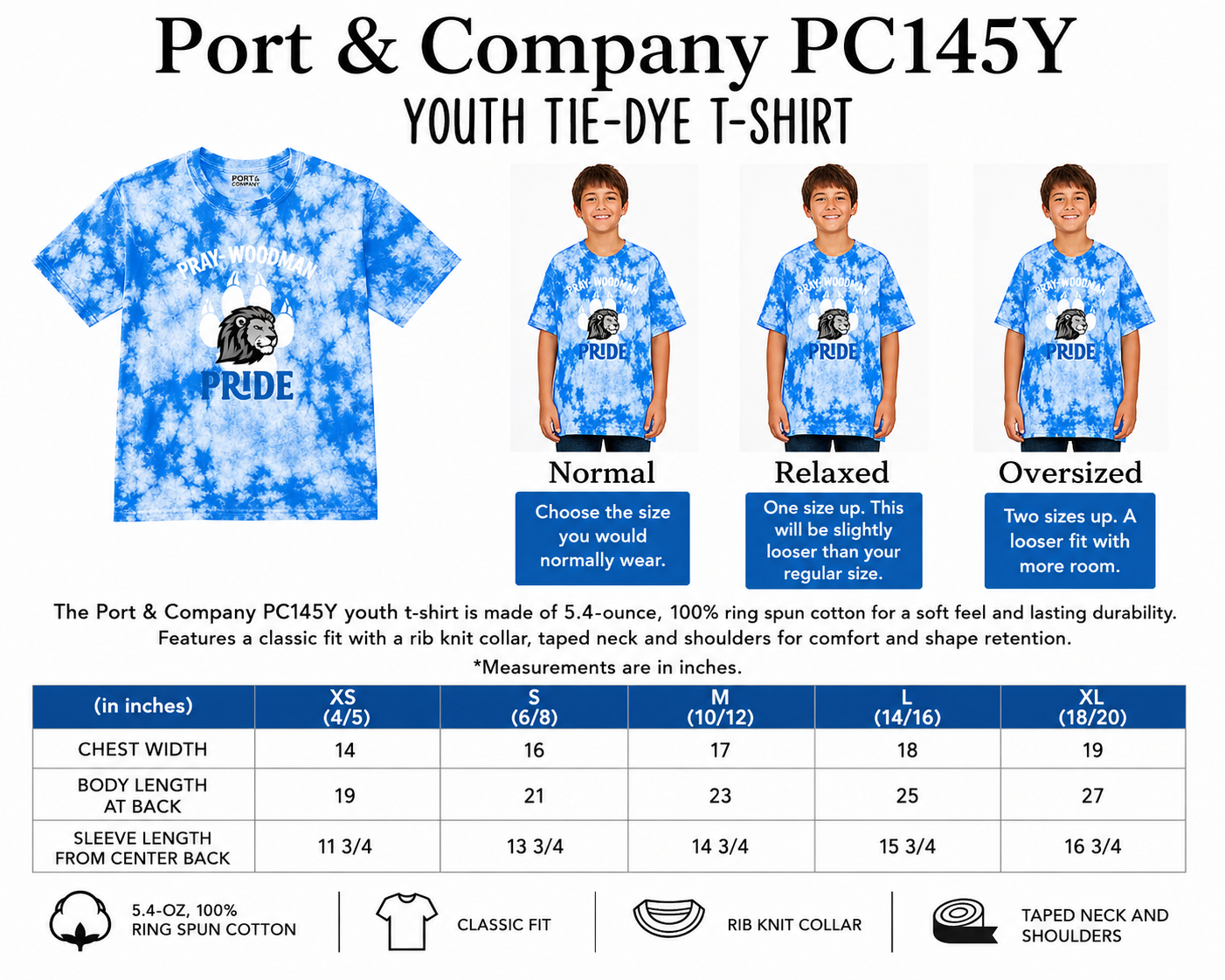 PWS Classic Paw Tie Dye T Shirt