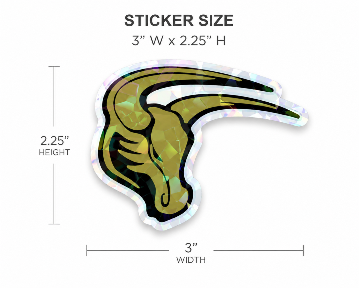 MSIS Holographic Mav Water Bottle Sticker
