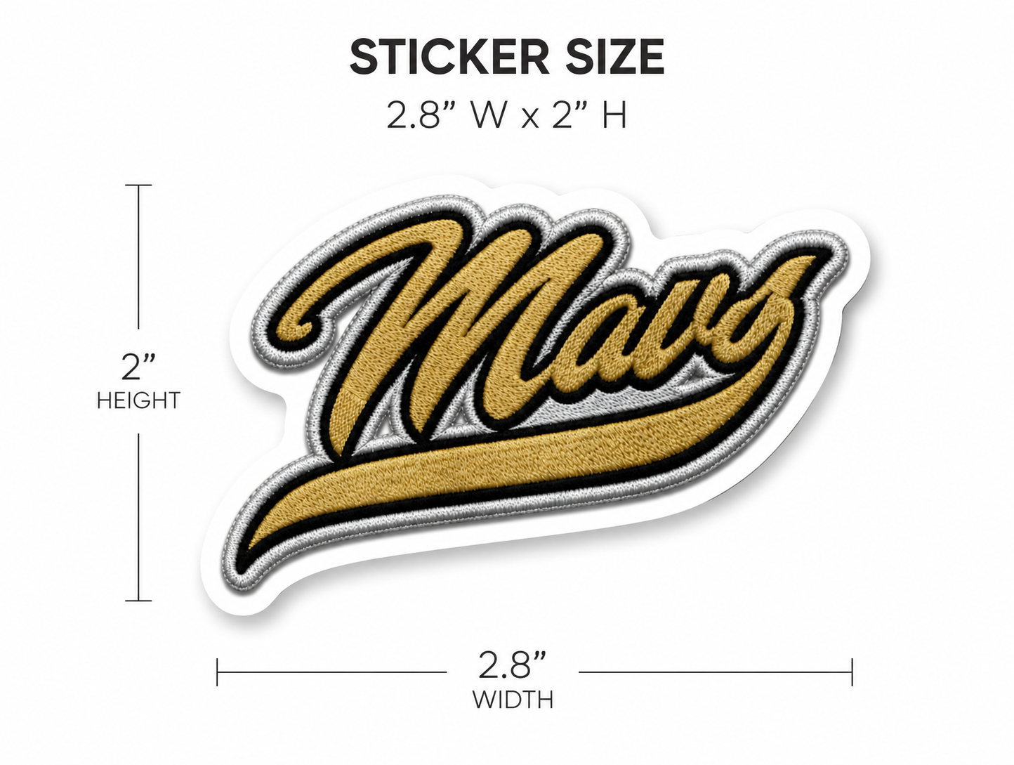 MSIS Glossy Vintage Mavs Water Bottle Sticker
