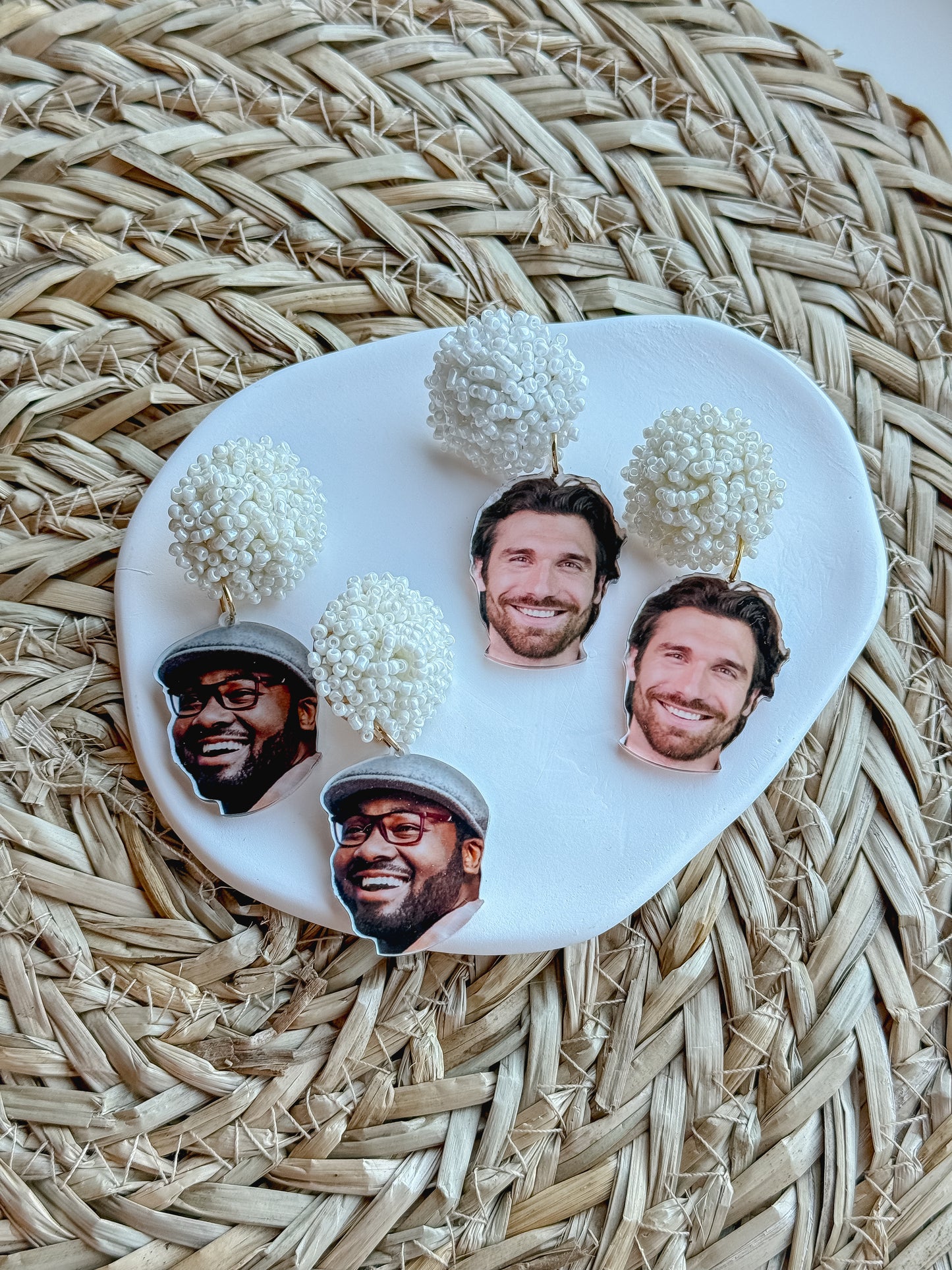 Fiancé Photo Earrings