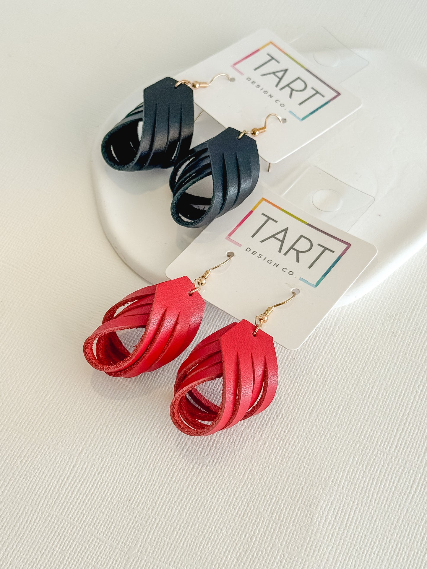 Leather Twist Spirit Earrings