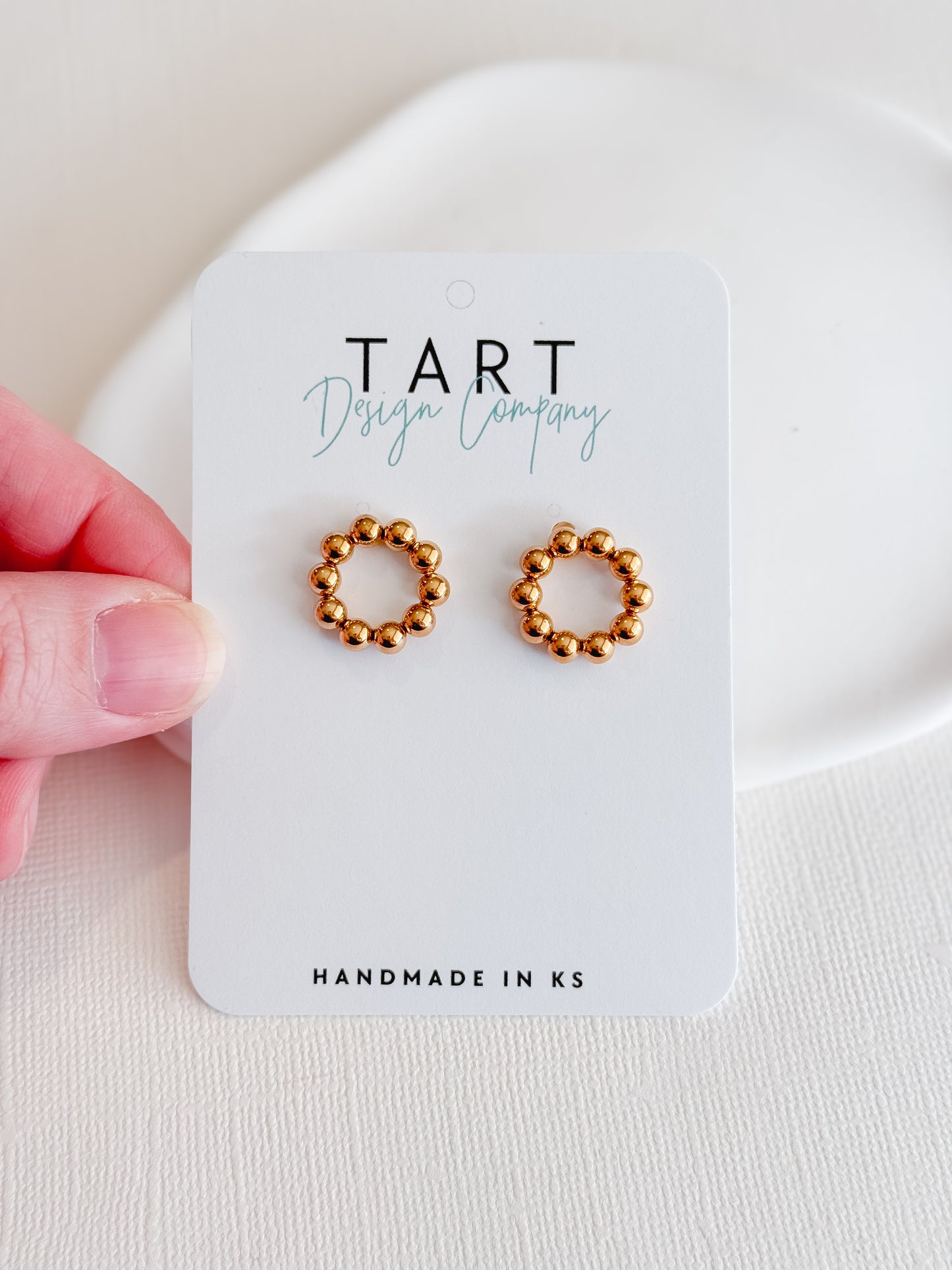 Circle Stud Earrings