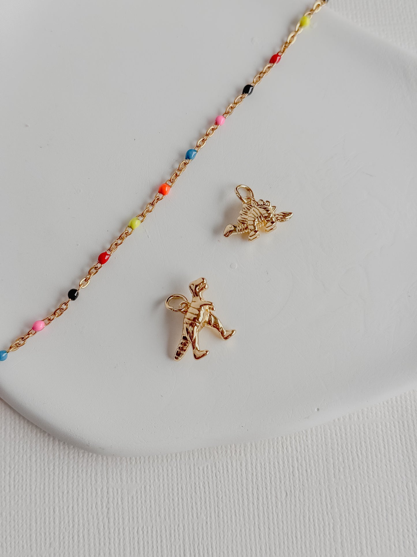 Confetti Dinosaur Necklace