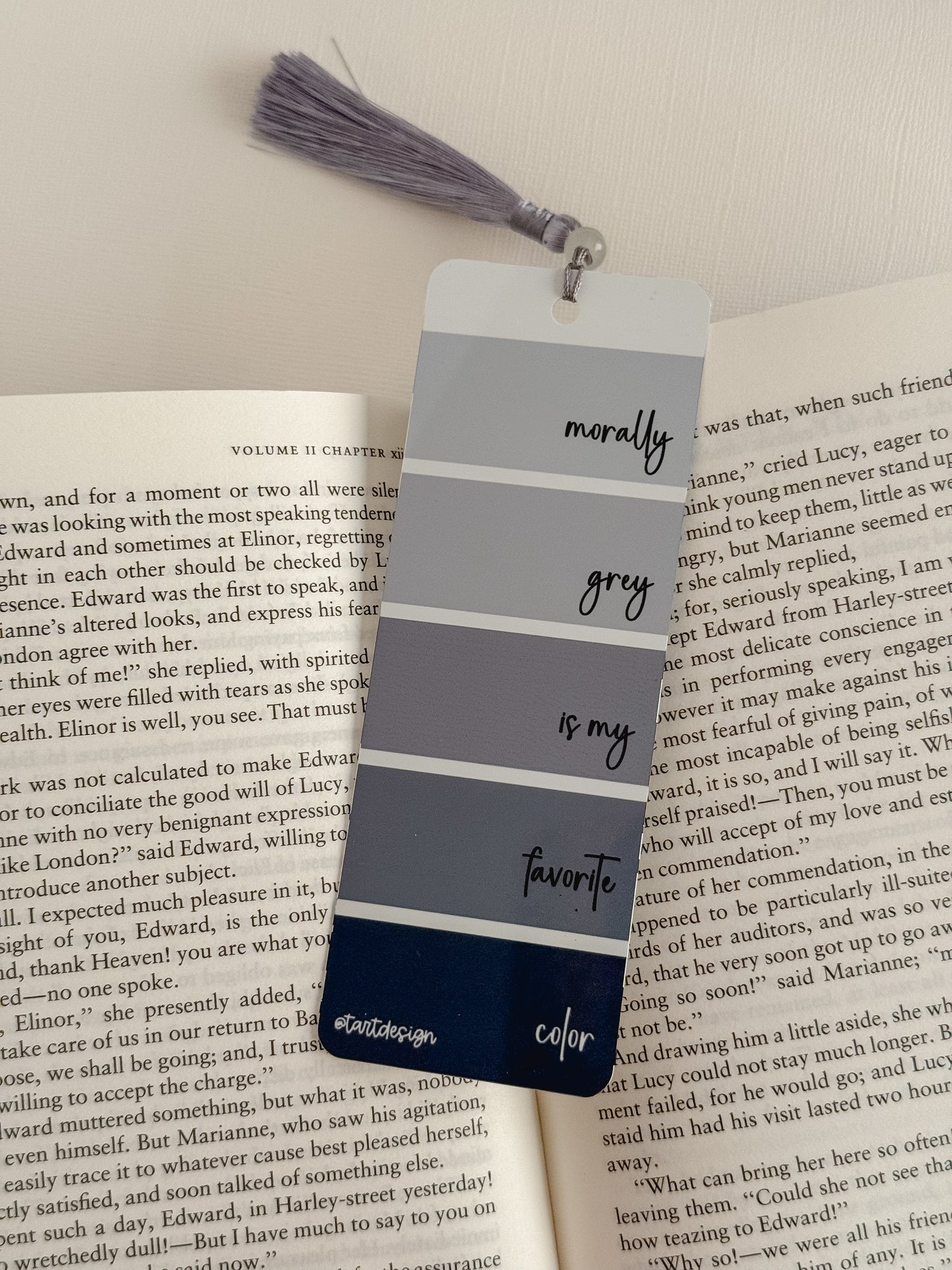 Morally Grey is my Favorite Color Metal Bookmark