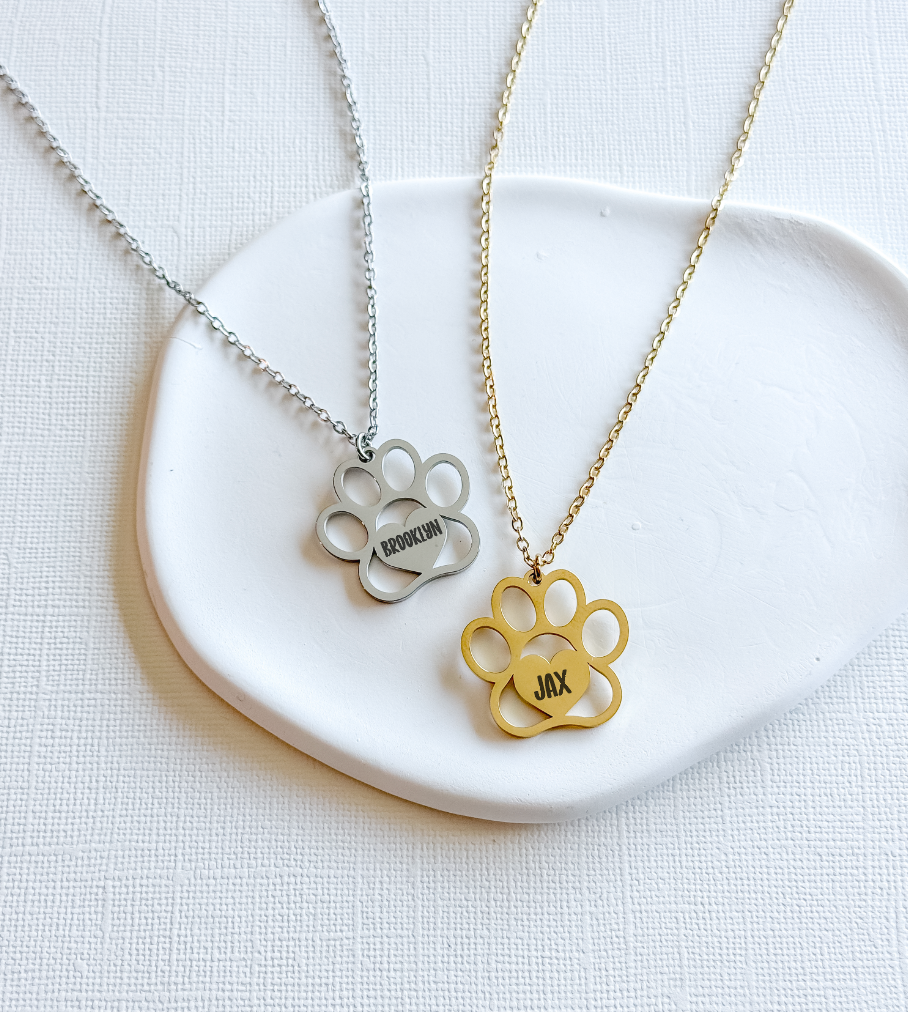 Customizable Paw Necklace