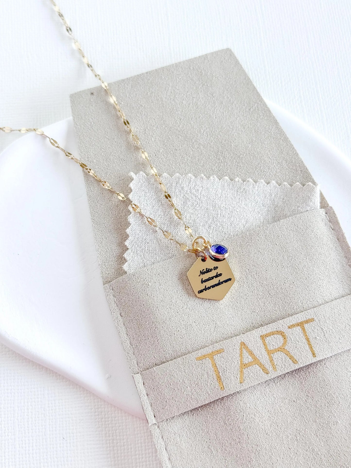 Nolite te bastardes carborundorum Engraved Necklace