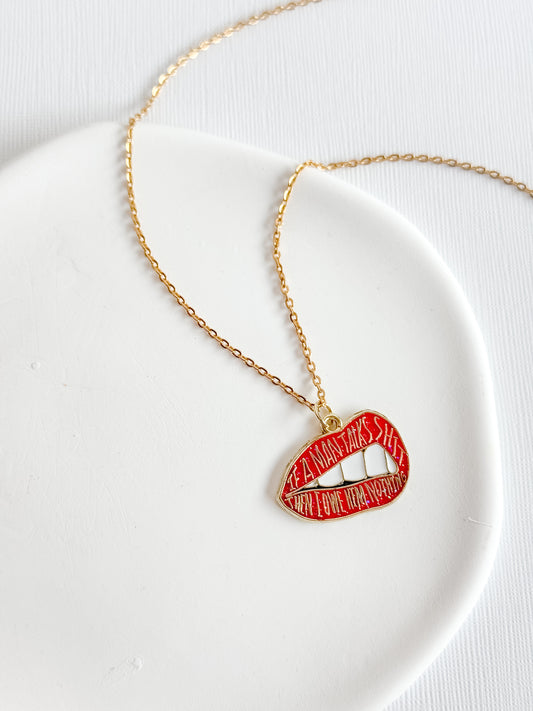 If A Man Talks Shit Necklace