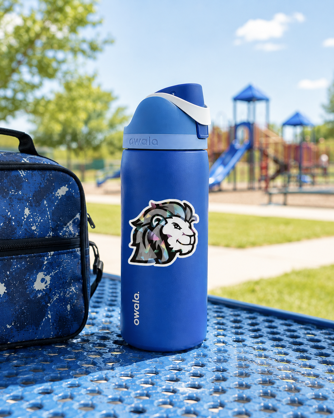 PWS Mascot Holographic Water Bottle Sticker