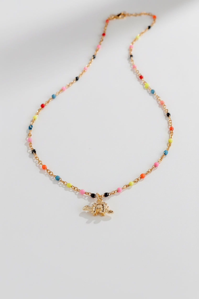 Confetti Dinosaur Necklace