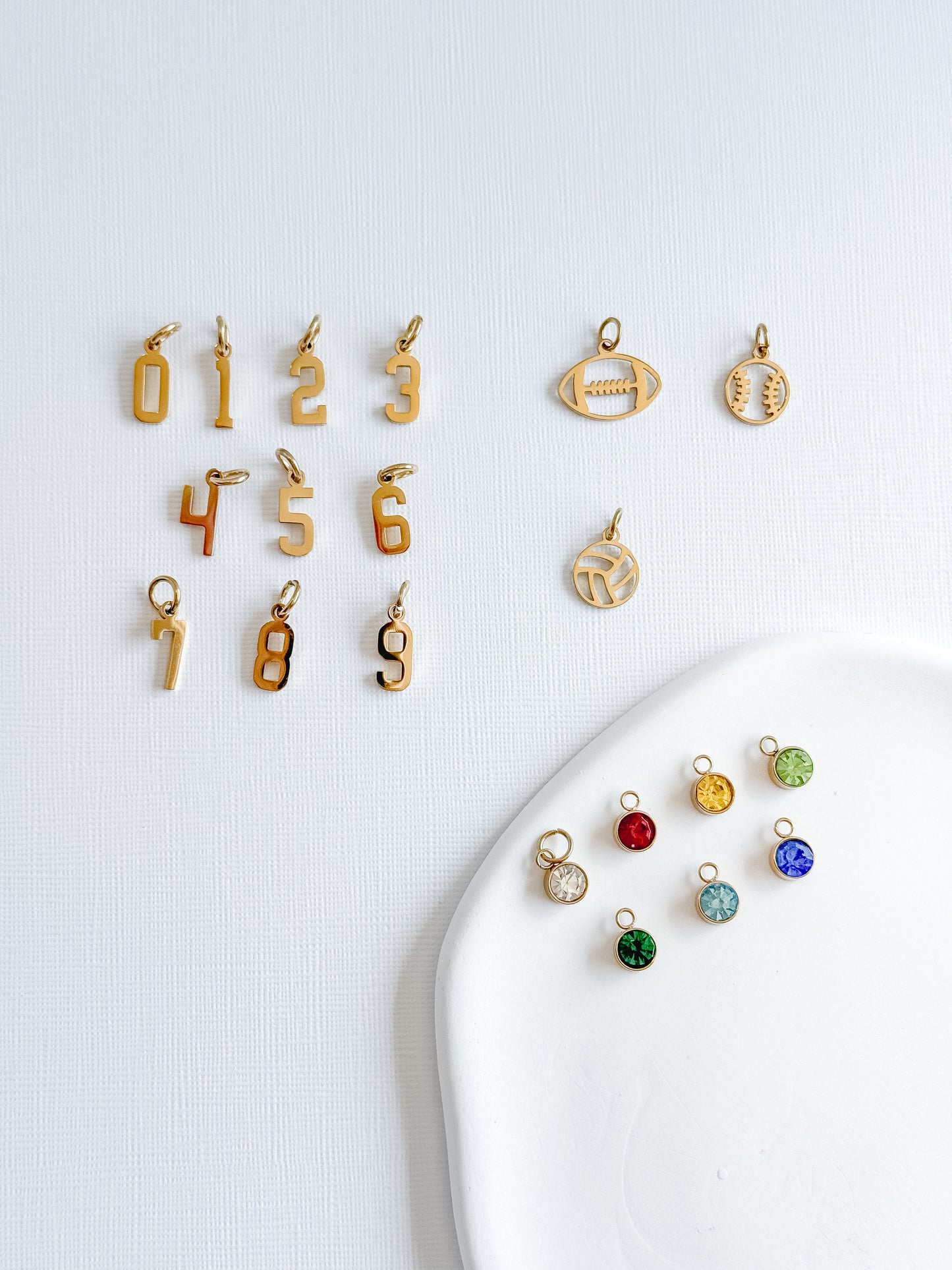 Custom Number Sport Cluster Necklace