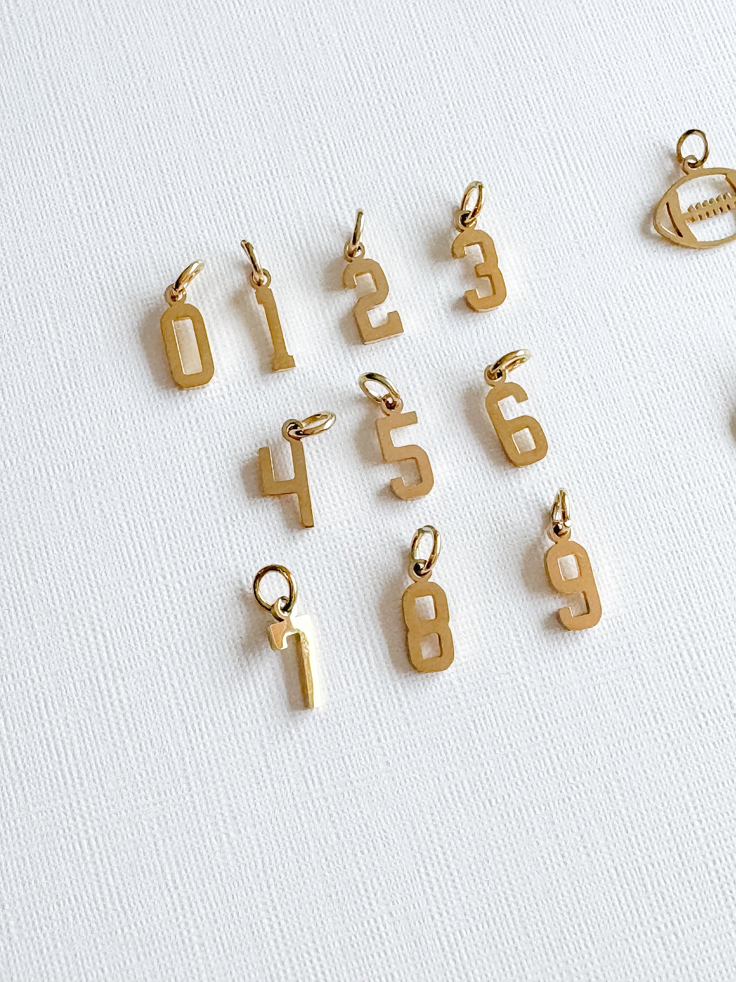 Custom Number Sport Cluster Necklace