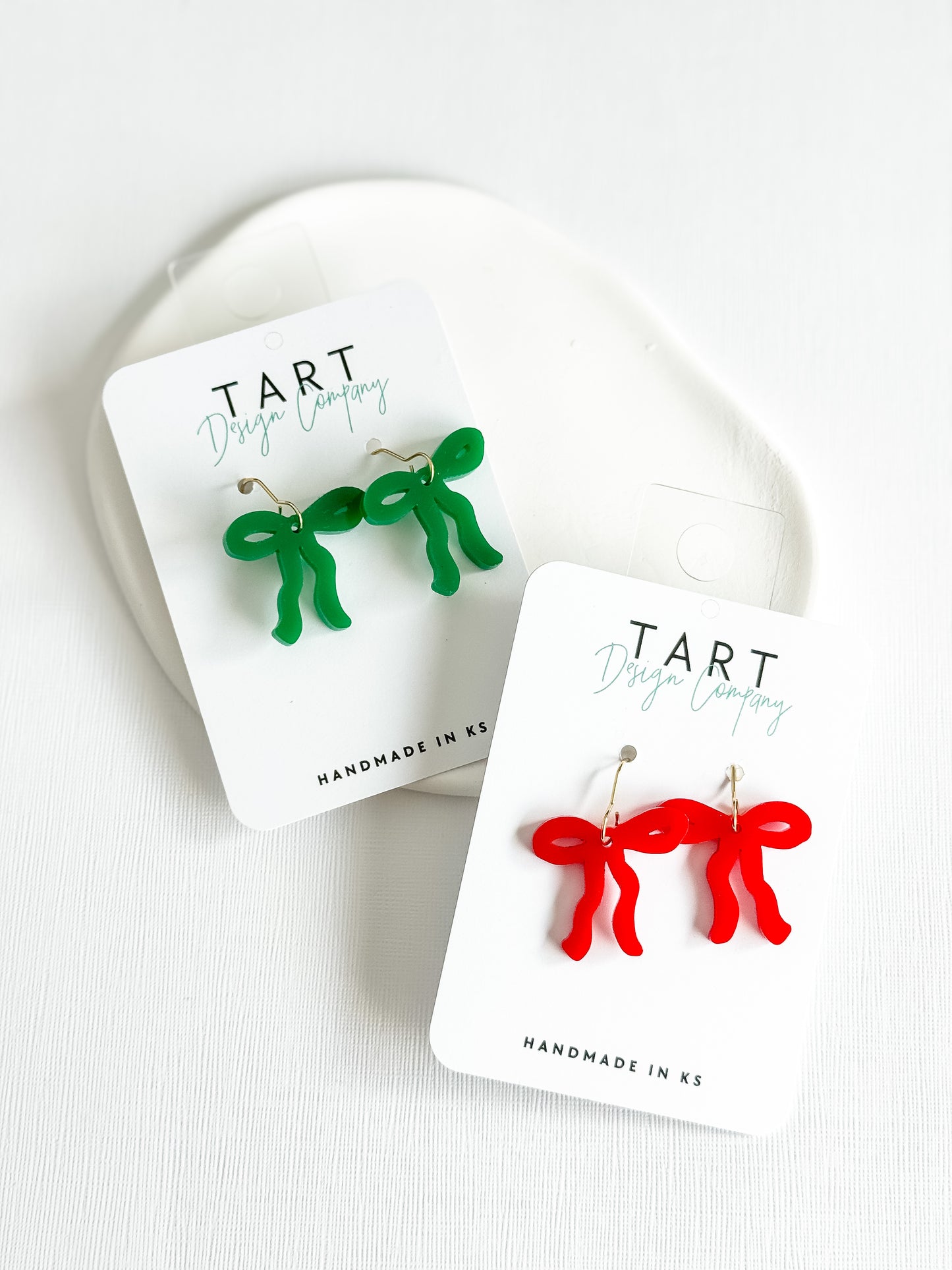 Cute Bow Acrylic Coquette Earrings