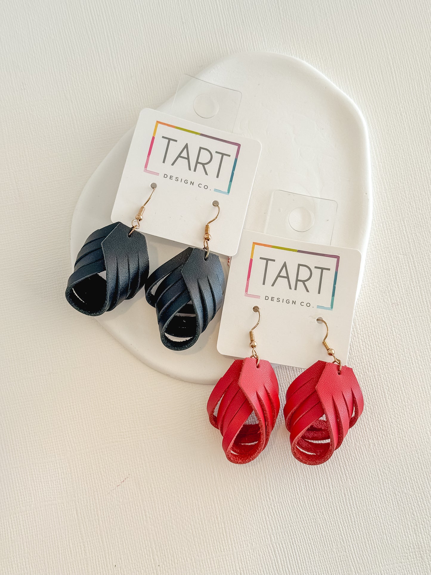 Leather Twist Spirit Earrings