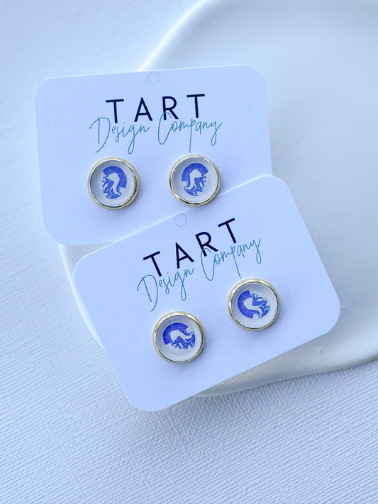 Trojan Spirit Stud Earrings (AMS)