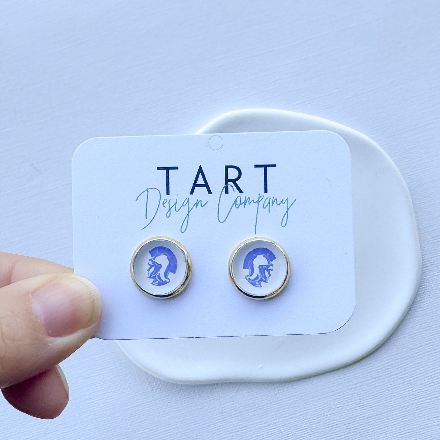 Trojan Spirit Stud Earrings (AMS)