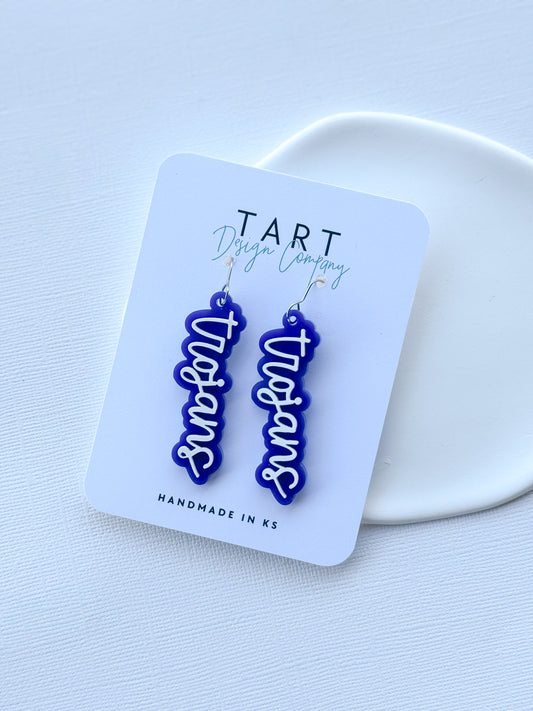 Trojan 3D Game Day Dangles (AMS)