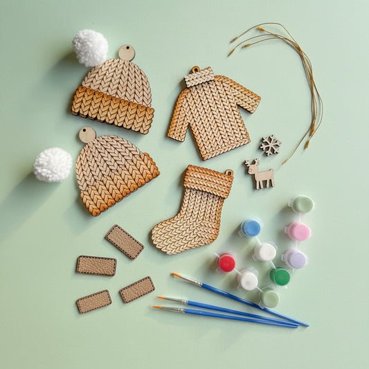 DIY Knit Ornament Kit