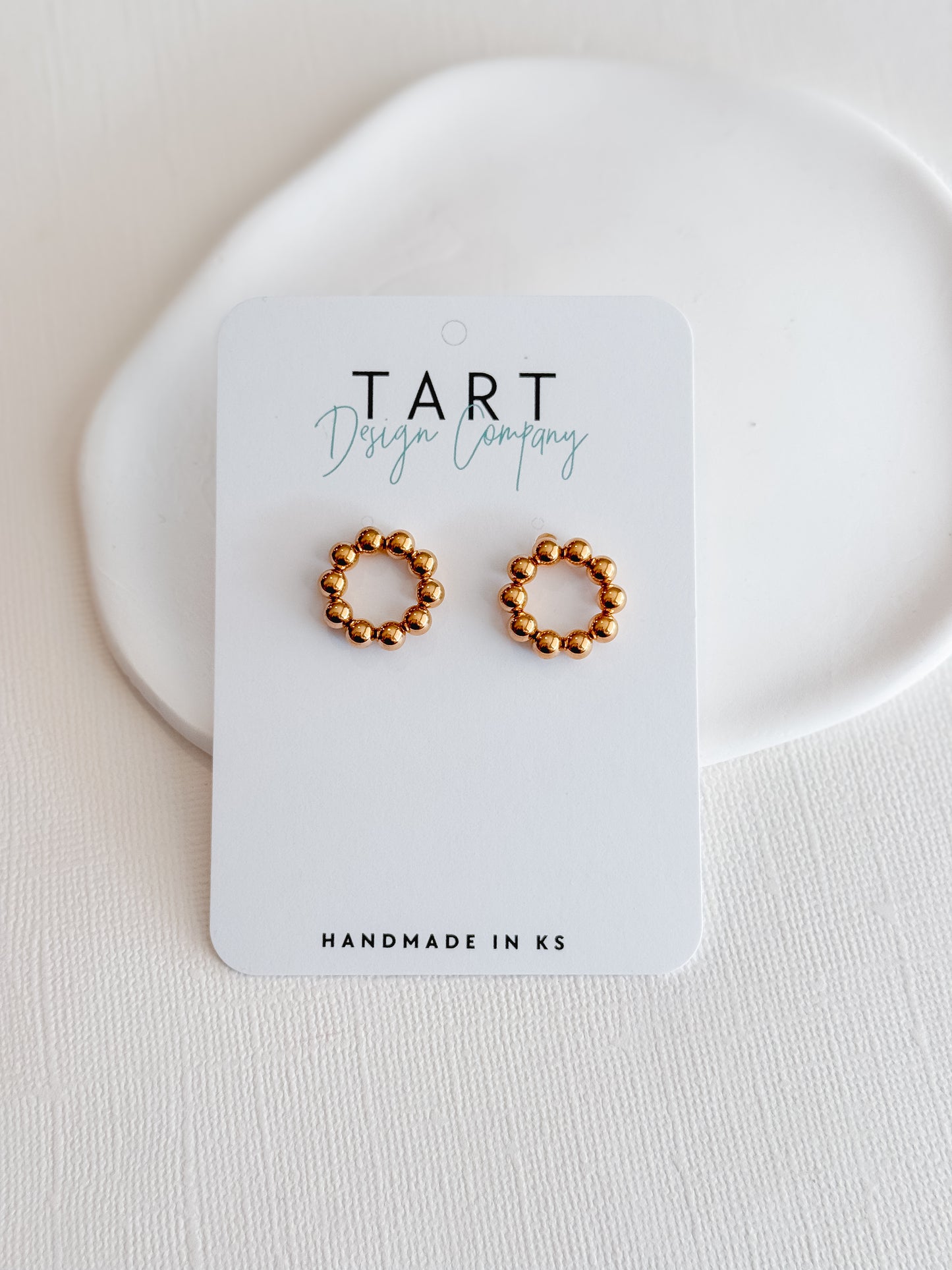 Circle Stud Earrings
