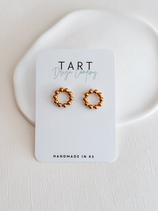 Circle Stud Earrings