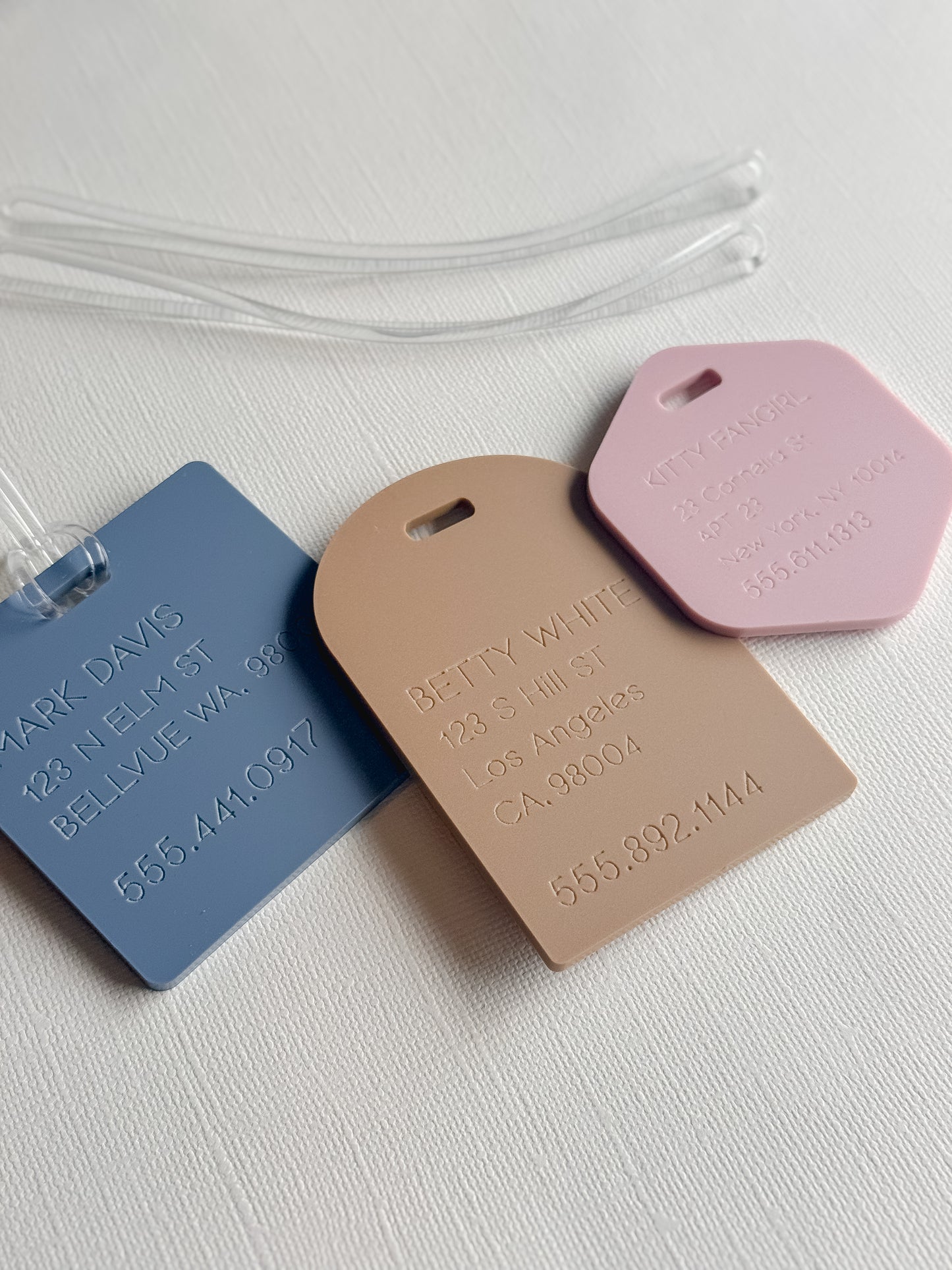 Acrylic Luggage Tags
