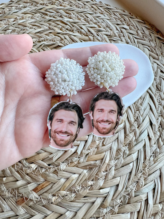 Fiancé Photo Earrings