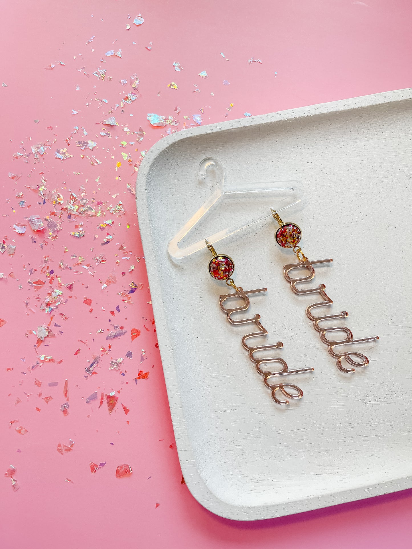 Bride Statement Earrings / Bachelorette Party Earrings