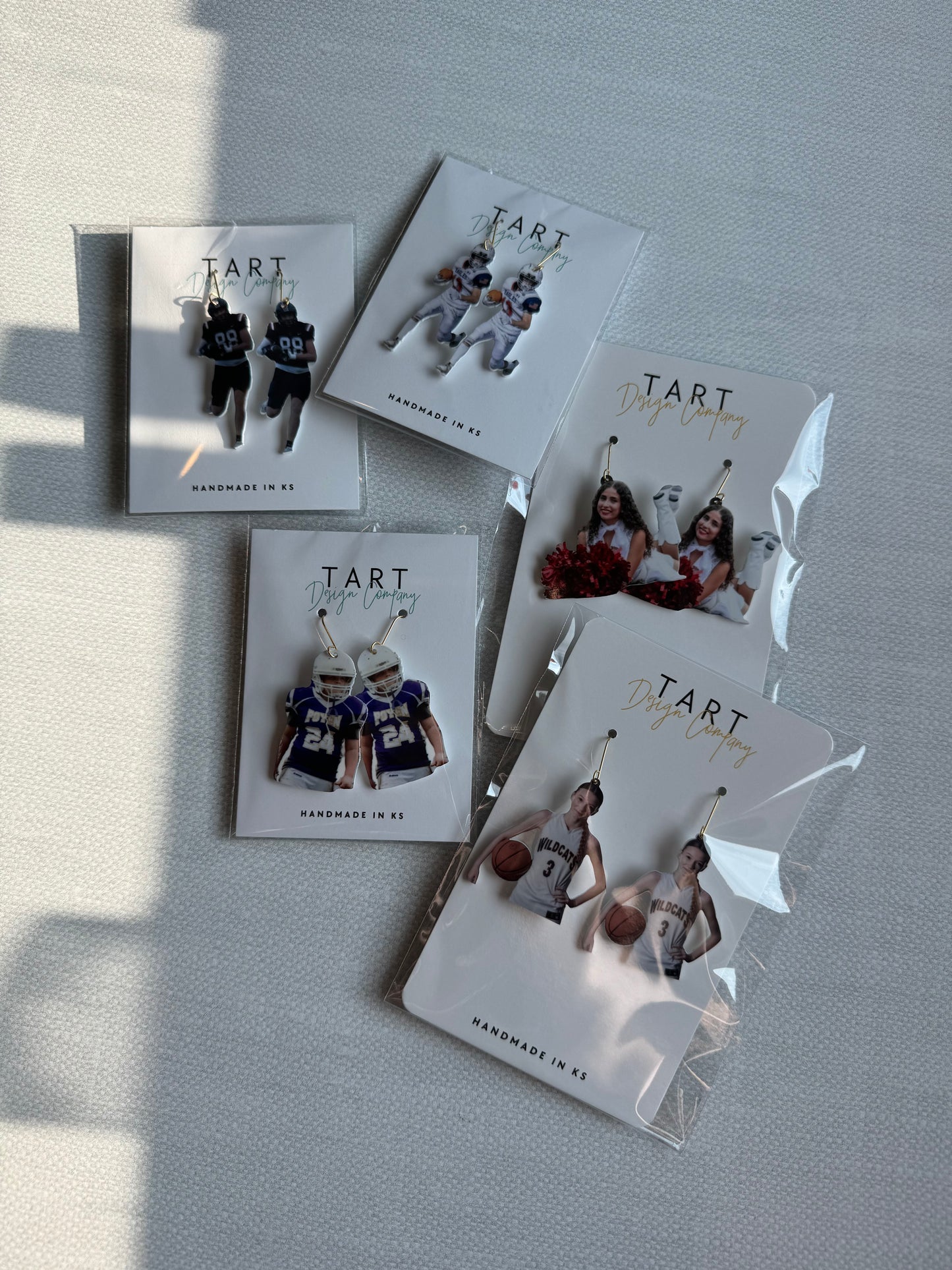 Game Day Student Athlete Photo Earrings / Custom Photo Earrings