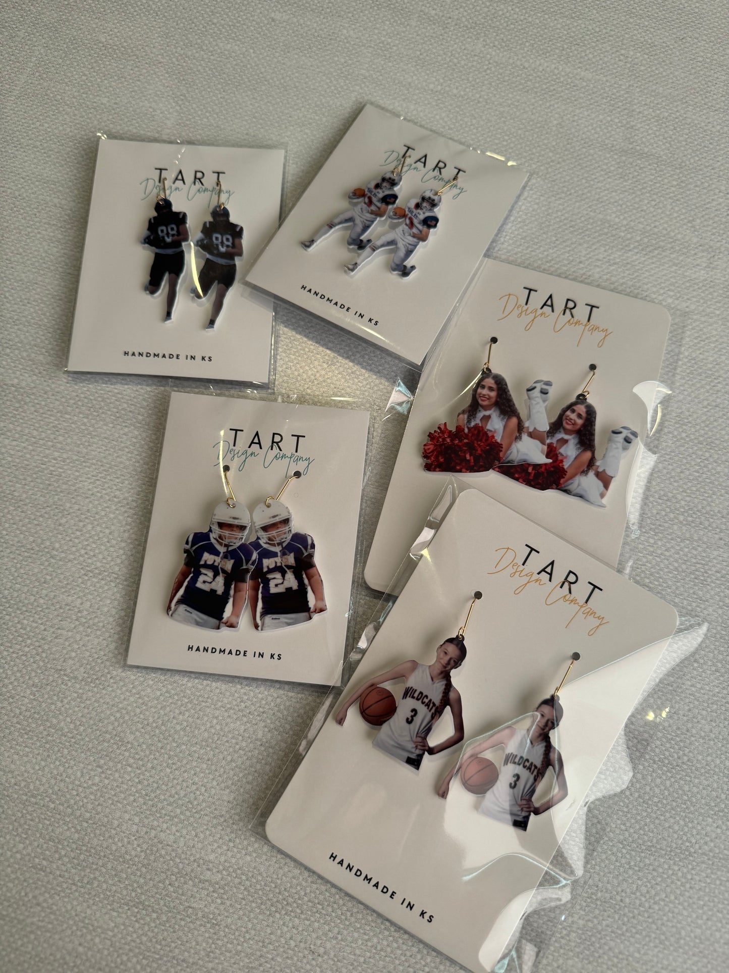 Game Day Student Athlete Photo Earrings / Custom Photo Earrings