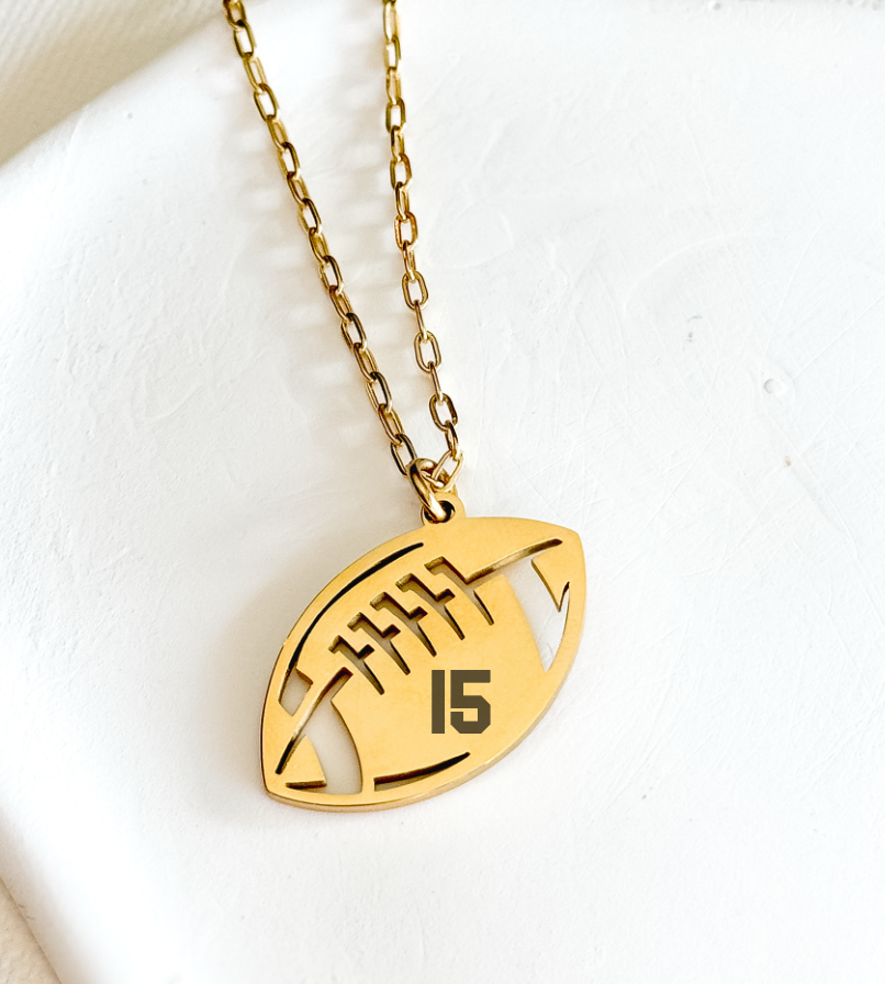 Customizable Football Necklace