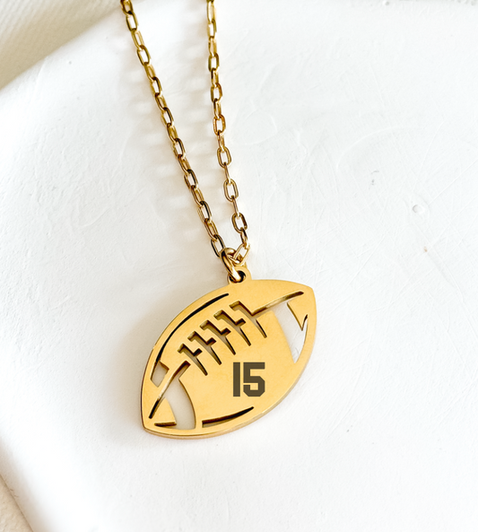 Customizable Football Necklace