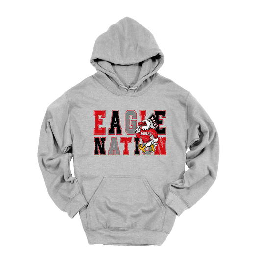 Eagle Nation Retro Gildan Hoodie