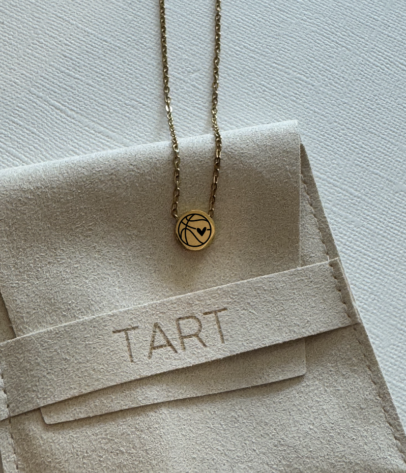 Petite Engraved Basketball Pendant