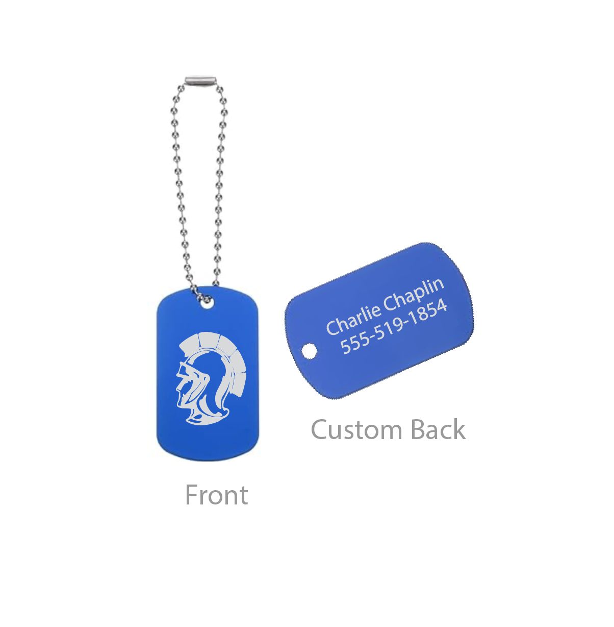 Custom Trojan Dog Tag (AMS)