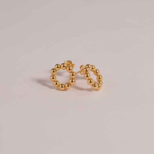 Circle Stud Earrings