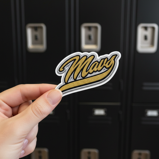 MSIS Glossy Vintage Mavs Water Bottle Sticker