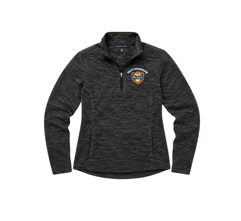 PWS Cute Lion 1/4 Zip Pullover -Ladies