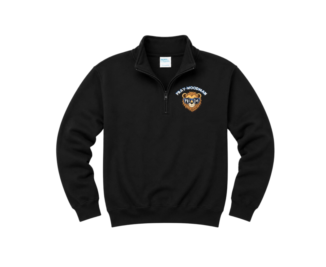 PWS Cute Lion 1/4 Zip Pullover -Unisex