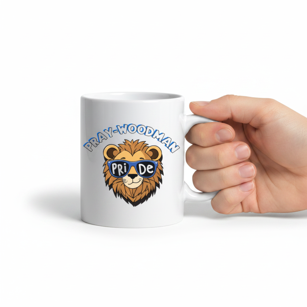 Pray Woodman Cute Lion 11oz Mug