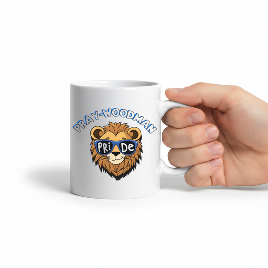 Pray Woodman Cute Lion 11oz Mug