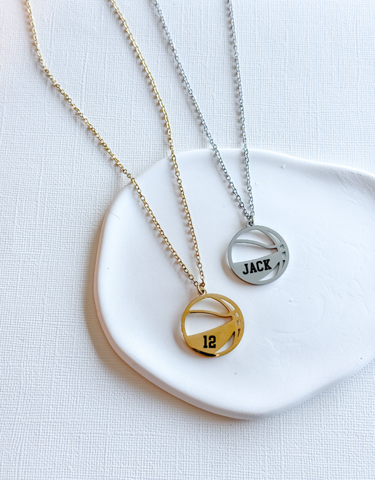 Personalized Basketball Necklace
