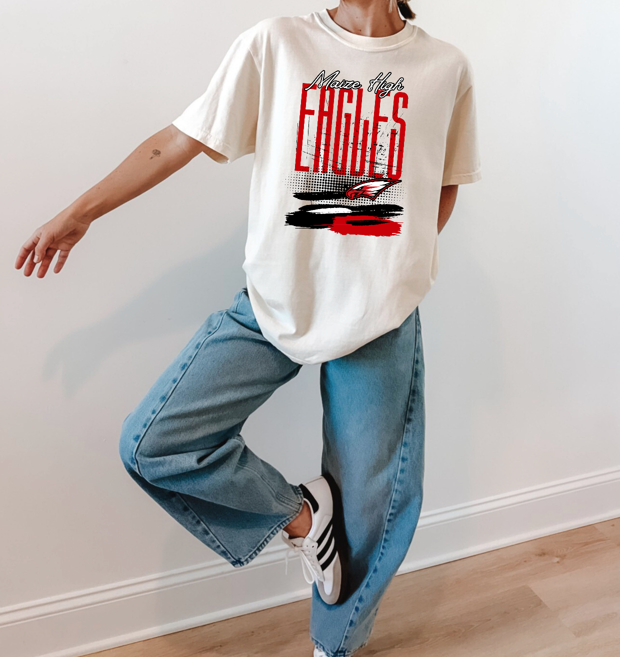 Maize High Eagles Tee on Comfort Colors