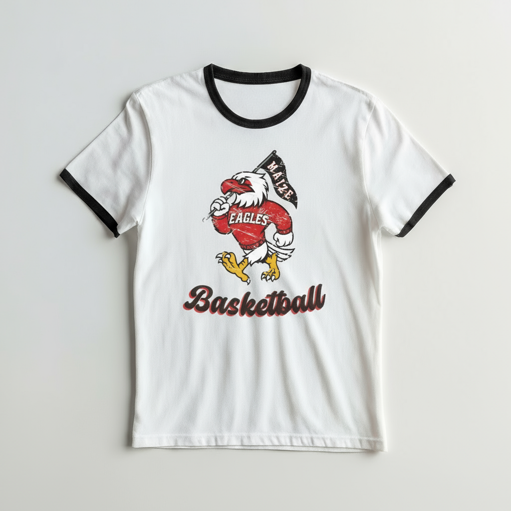 Vintage Mascot Ringer Tee (MHS)