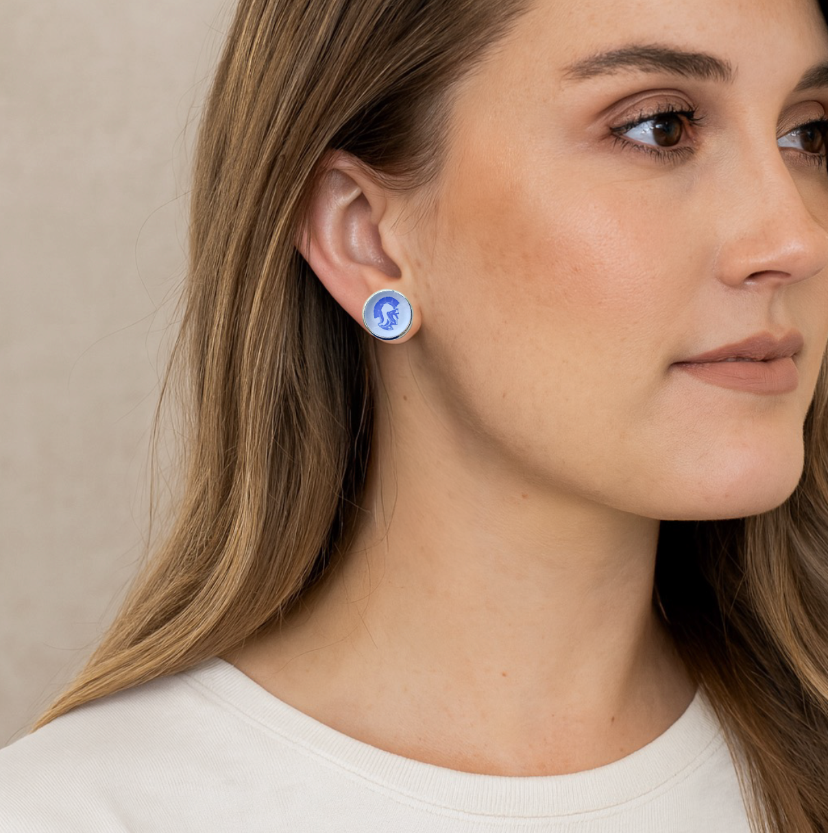 Trojan Spirit Stud Earrings (AMS)