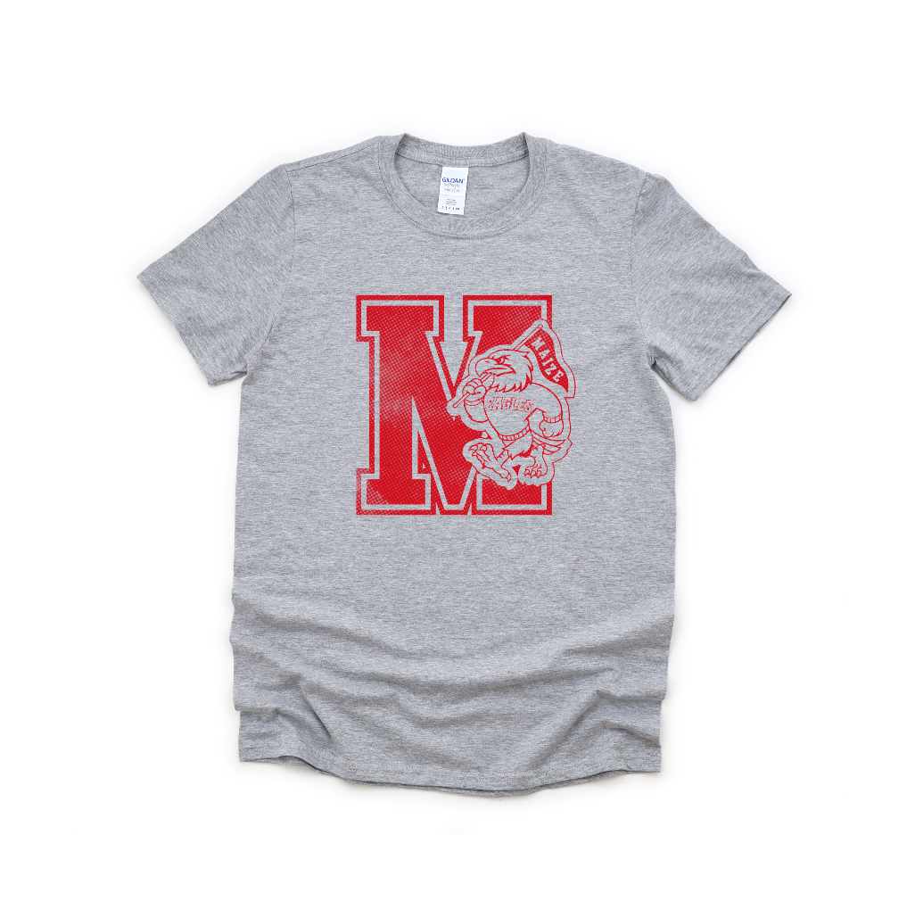 Maize Letter Grunge Tee (MHS)
