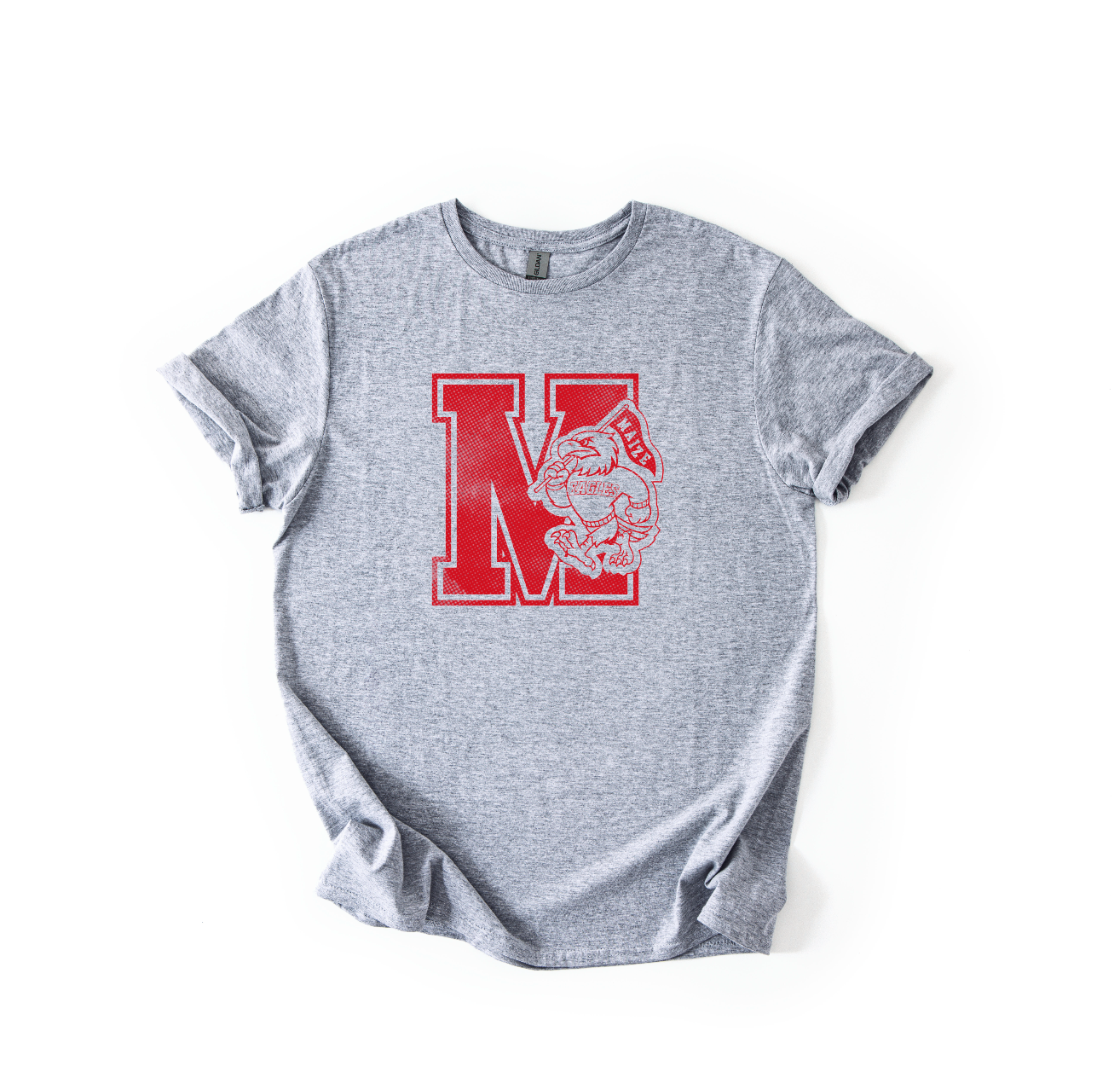 Maize Letter Grunge Tee (MHS)