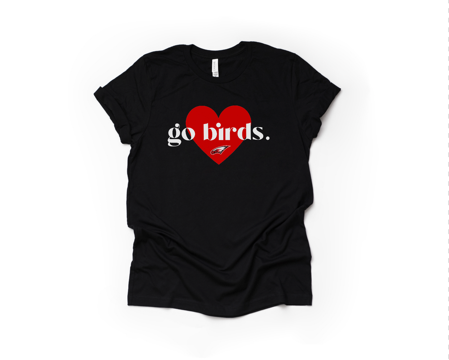 Ladies Go Birds Heart Tee (MMS)