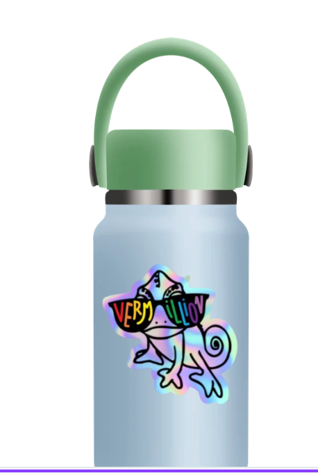 VES Shades Holographic Water Bottle Sticker