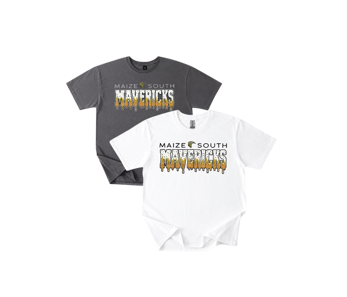 MSIS Mavericks Drippy Gildan Heavy Tee