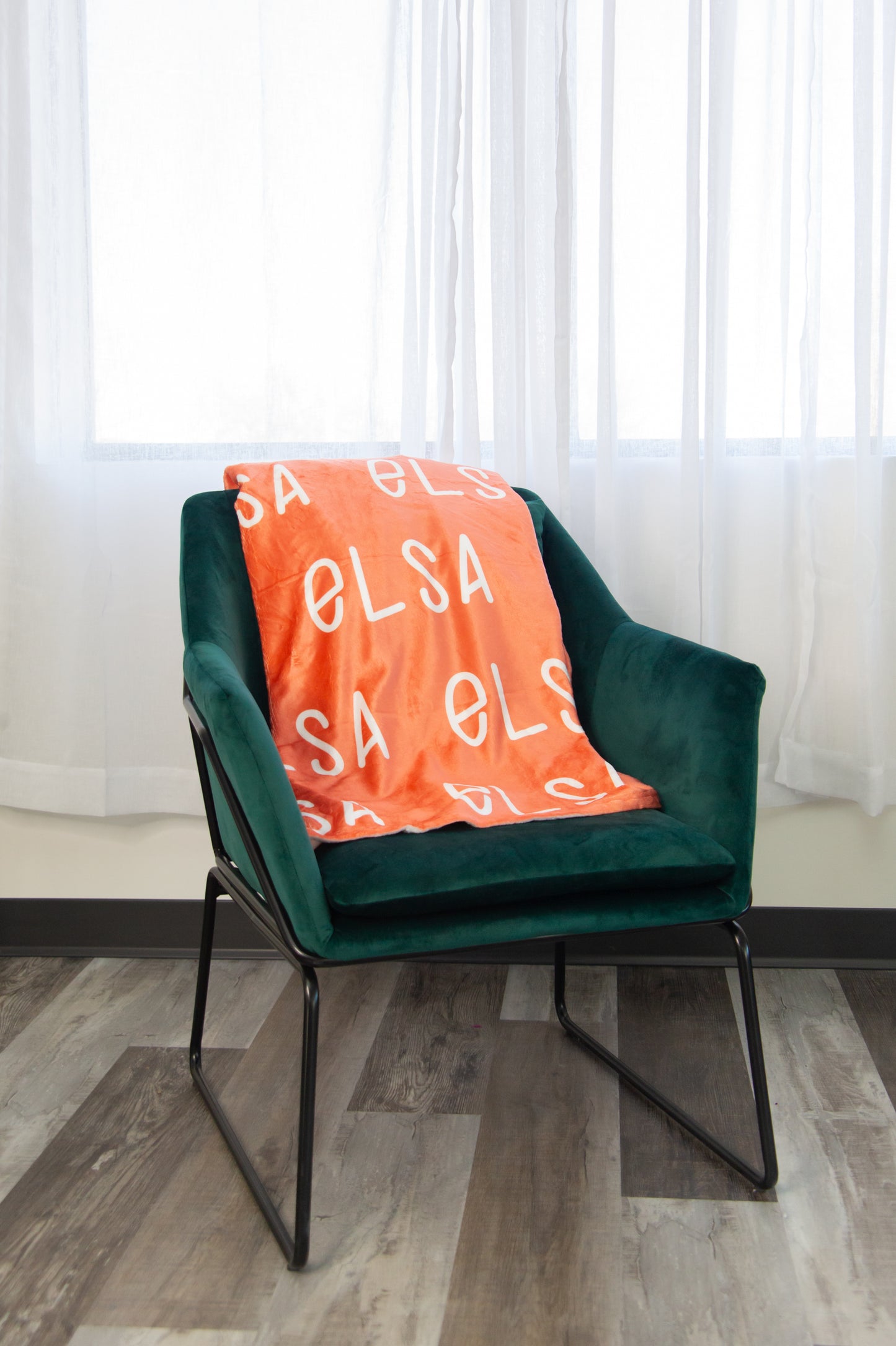 Repeating Name Blanket / Soft Minky Blanket Personalized with Name